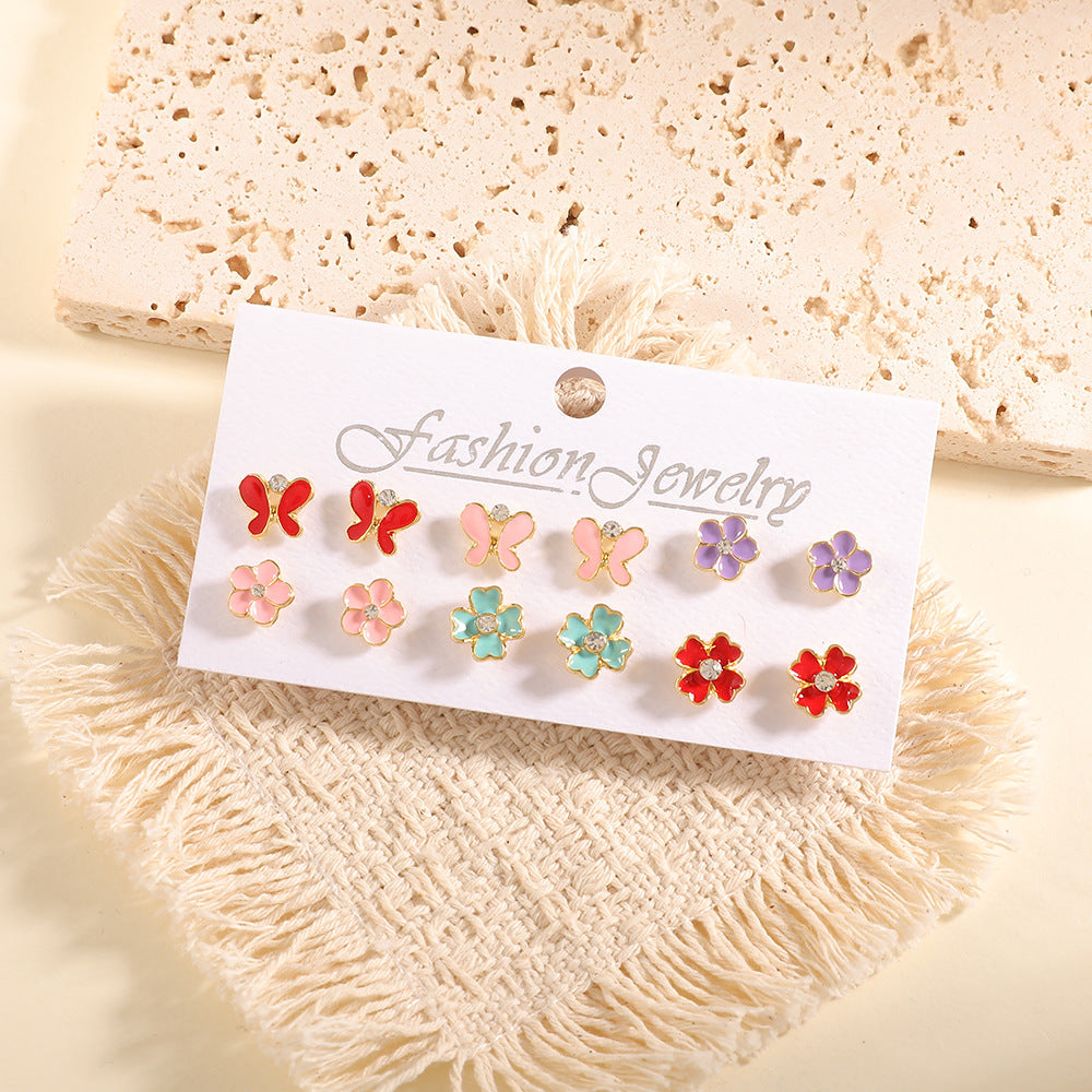 Damen Ohrstecker Set mit fruchtigem Design Shop Nory