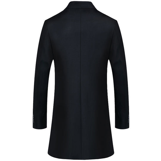 Herren Einreihiger Mantel mit Stehkragen und taillierter Silhouette Shop Nory