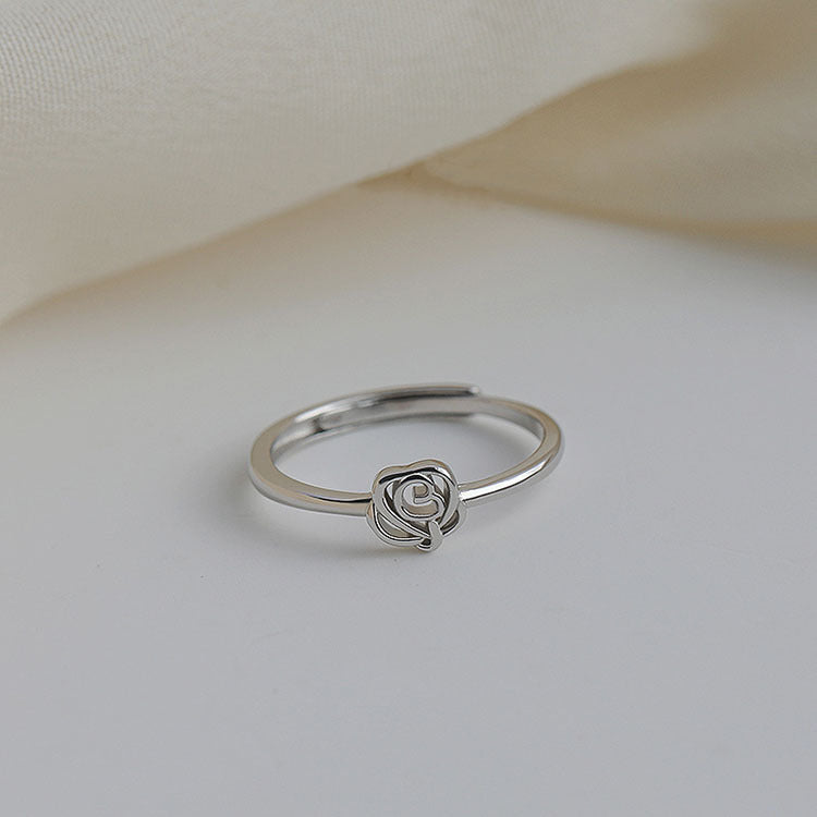 Damen filigraner Ring mit zartem Rosenmotiv Shop Nory