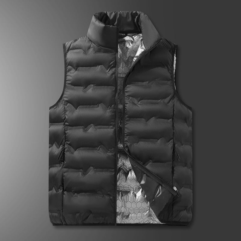 Herren Ultraleichte Packbare Steppweste mit hochschließendem Stehkragen und Innennetz Shop Nory