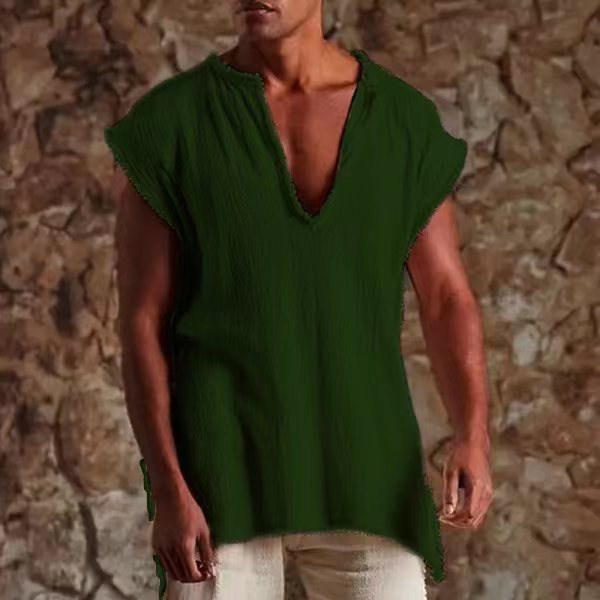 Herren lockeres Tunika-Shirt Shopnory