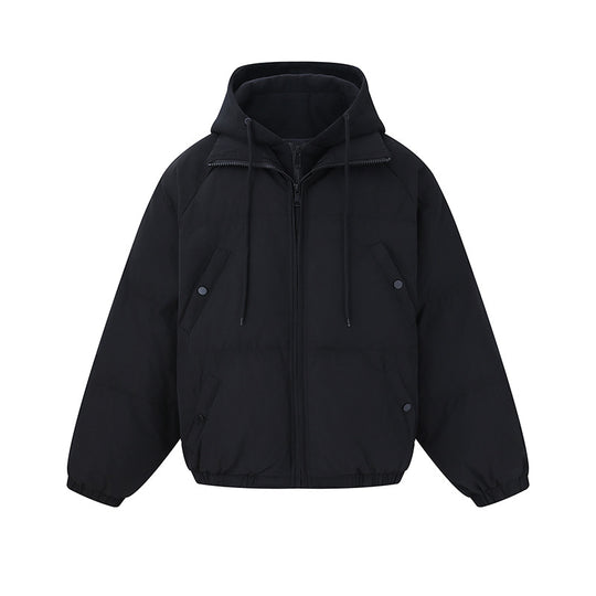 Unisex Kurze Boxy‑Wattierte Kapuzenjacke mit Fleecefutter und elastischem Saum Shop Nory