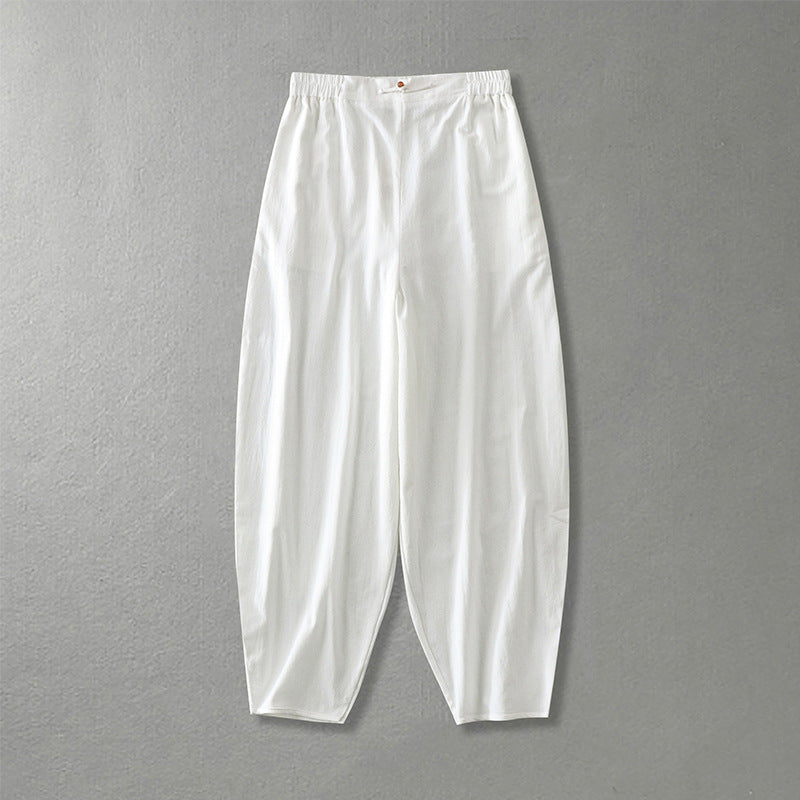 Damen Lässige, weite Haremshose mit elastischem Bund und tapered Knöchel Shop Nory