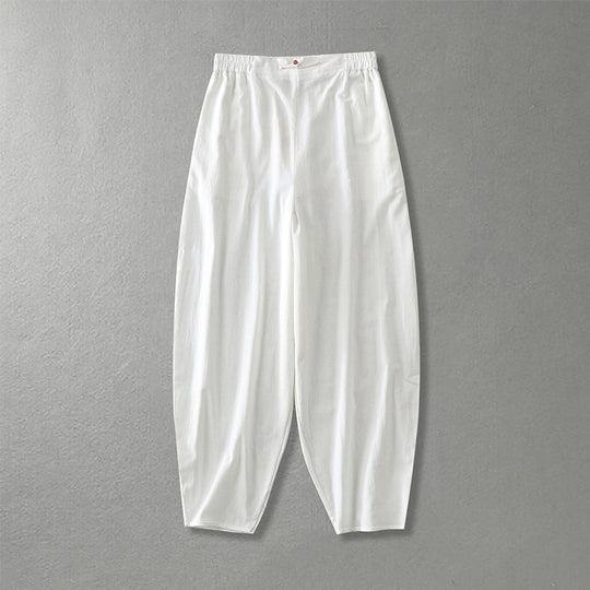 Damen Lässige, weite Haremshose mit elastischem Bund und tapered Knöchel Shop Nory