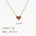 Damen Halskette mit herzförmigem Anhänger und feiner Goldverzierung Shop Nory