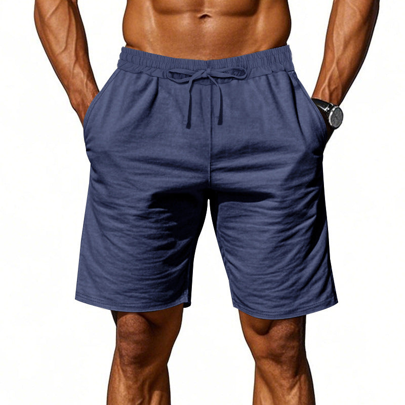 Herren nan lässige Baumwollmix Freizeitshorts mit elastischem Bund und Seitentaschen