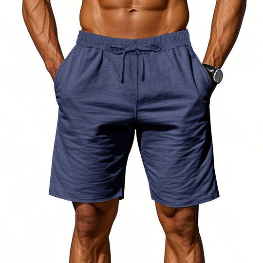 Herren nan lässige Baumwollmix Freizeitshorts mit elastischem Bund und Seitentaschen