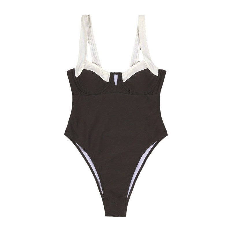 Damen Einteiler Badeanzug mit hochwertigem Push-Up-Design