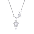 Damen Halskette mit funkelndem Sternenanhänger und Zirkonia-Details Shop Nory