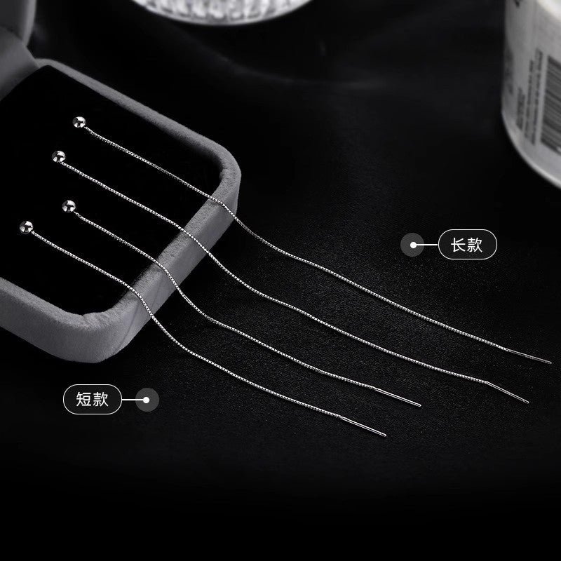 Damen lange elegante Ohrringe mit edlen Kugelmotiven Shop Nory