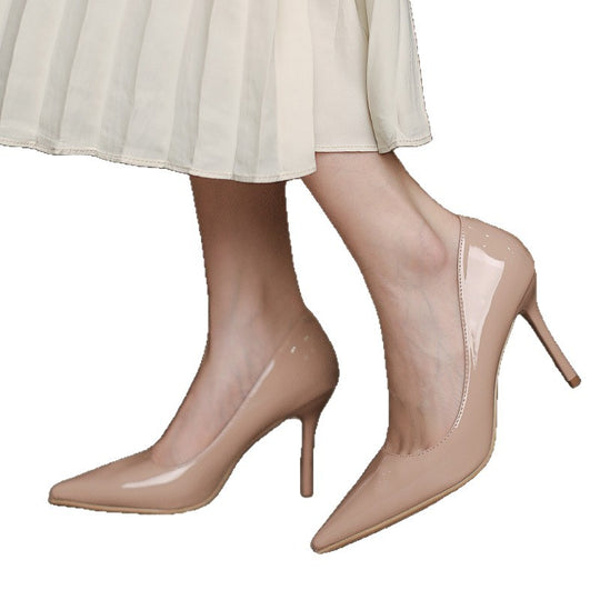 Damen Elegante Lackpumps mit spitz zulaufendem Stiletto-Absatz und gepolsterter Innensohle Shop Nory