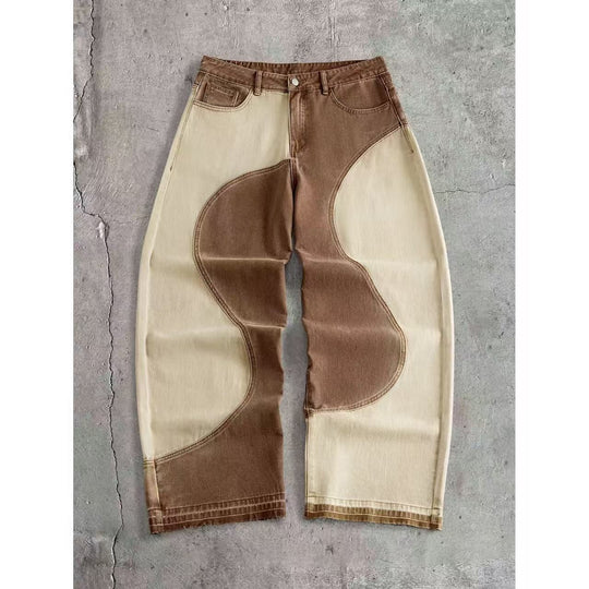 Herren Weit geschnittene Designer-Jeans Shop Nory