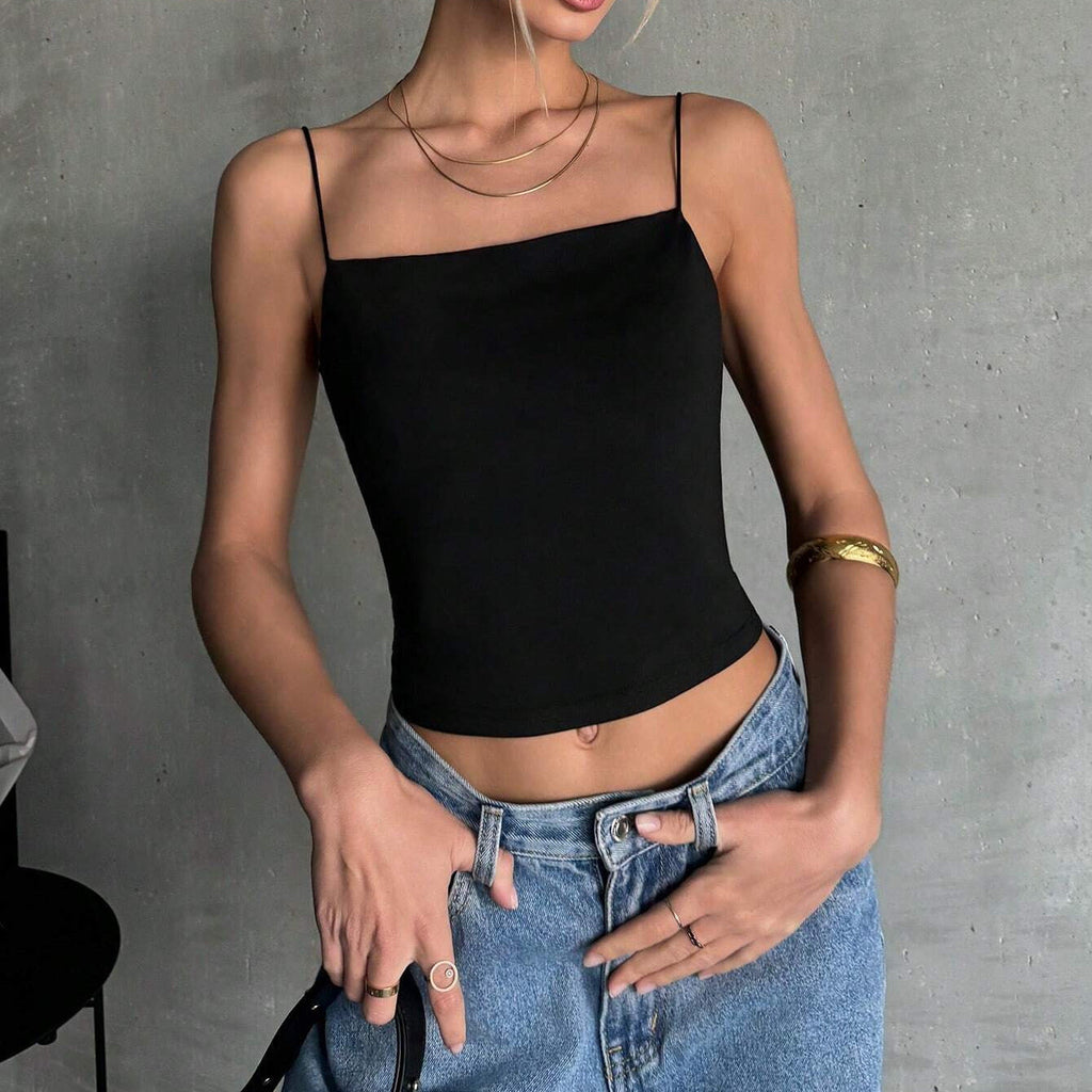 Damen ärmelloses Crop-Top