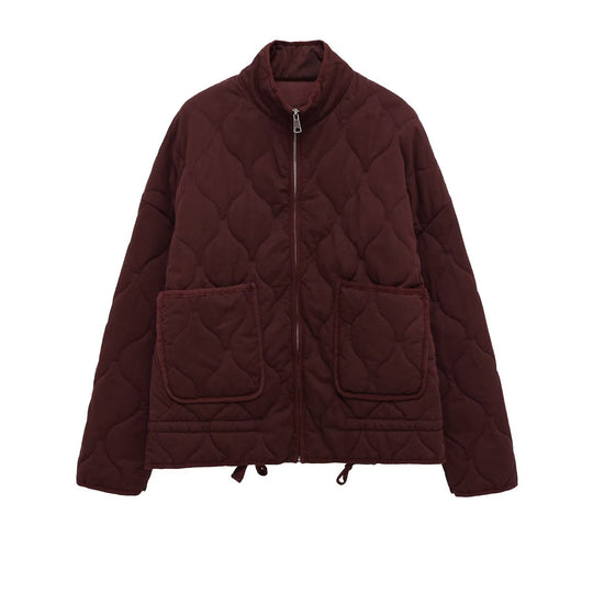 Damen Steppjacke mit Stehkragen, Kissensteppung und Tunnelzug Shop Nory