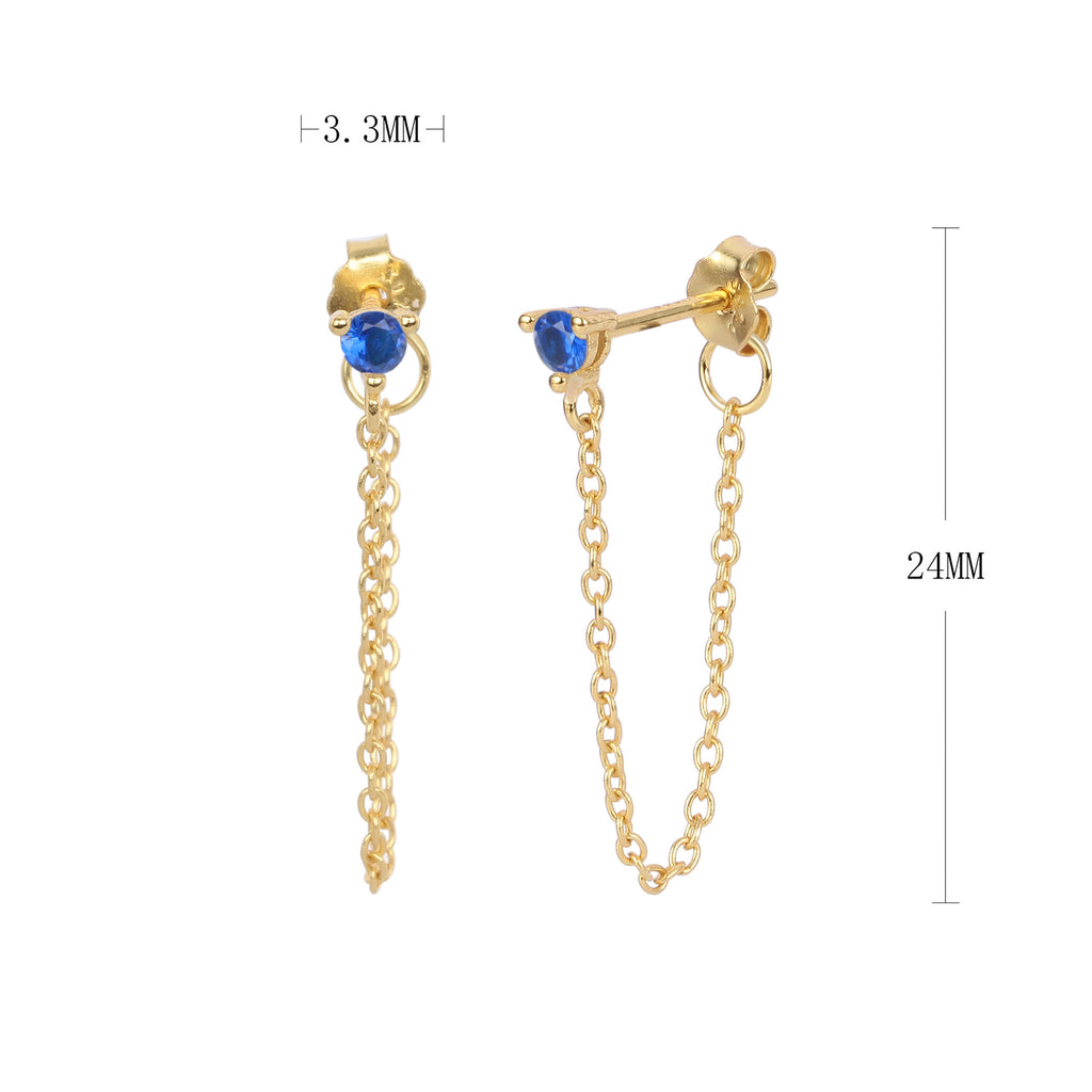 Damen Ohrhänger mit elegantem Kettenanhänger Shop Nory