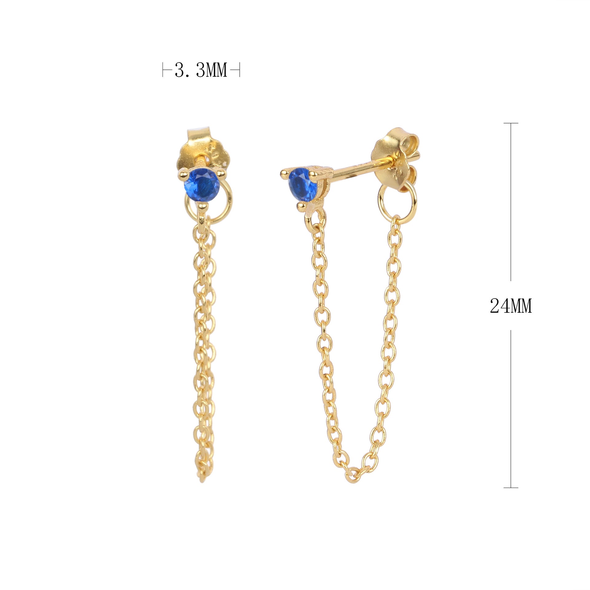Damen Ohrhänger mit elegantem Kettenanhänger Shop Nory