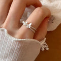 Damenring mit filigranem Schmetterlingsmotiv und romantischem Design Shop Nory