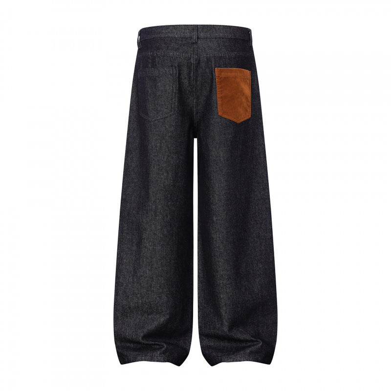 Damen Weite Ballon-Jeanshose mit hoher Taille, Knopfverschluss und gerafftem Saum Shop Nory