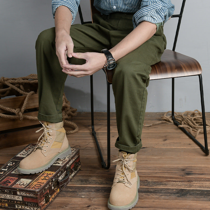 Herren Baumwoll‑Twill Chino im Relaxed‑Tapered Schnitt mit Kordelzugbund und aufgesetzten Taschen Shop Nory