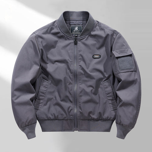 Herren leicht wattierte Bomberjacke im Utility-Look mit Ärmeltasche Shop Nory