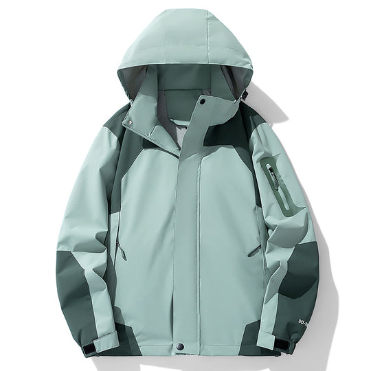 Herren Technische Outdoorjacke mit verstellbarem Kapuzenkragen Shop Nory