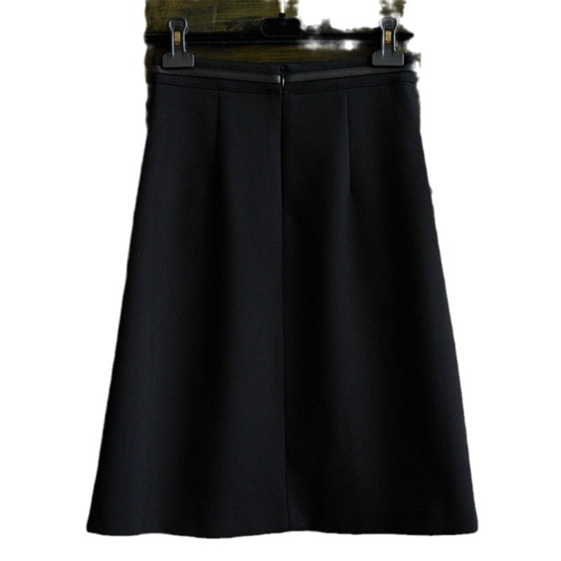 Damen Midirock mit schwingendem Design und Taillengürtel Shop Nory