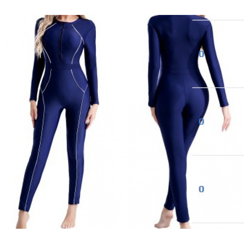 Damen Sportlicher Neoprenanzug mit hohem Kragen