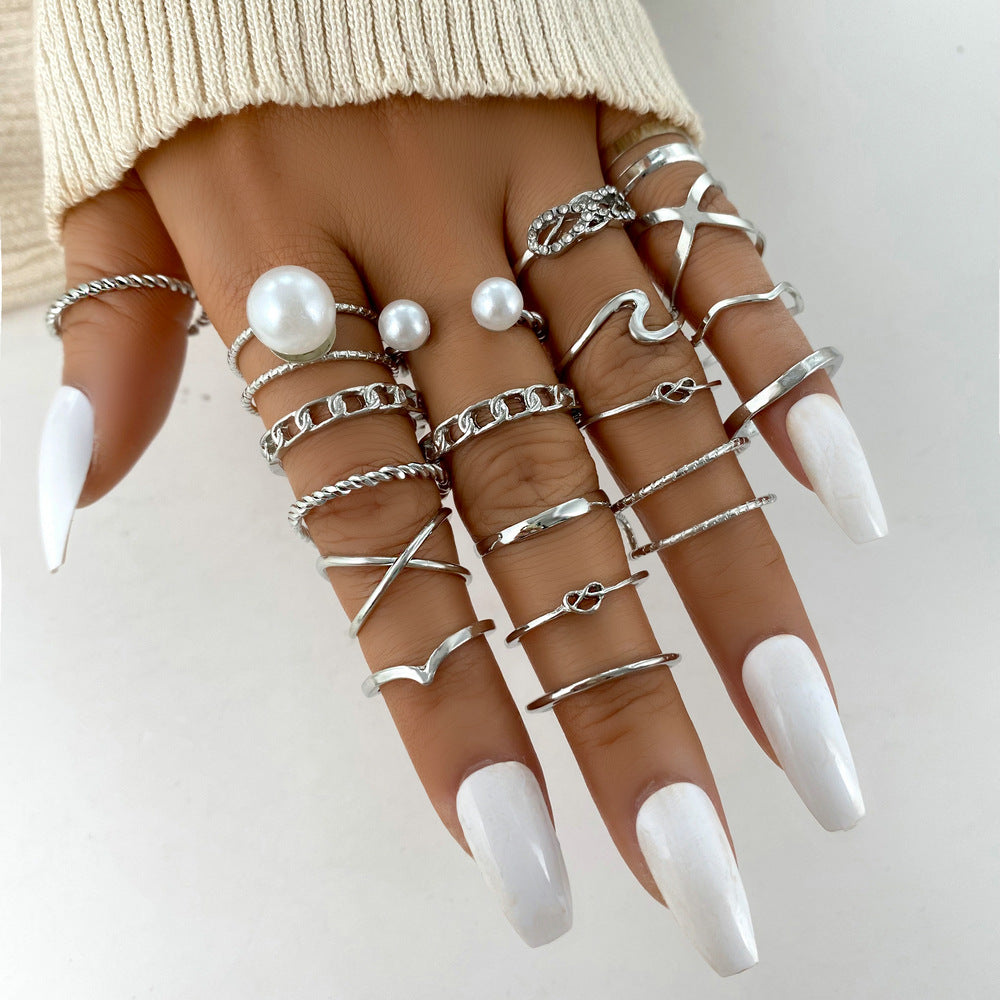 Damen stilvolles Ring-Set mit eleganten und kreativen Designs Shop Nory