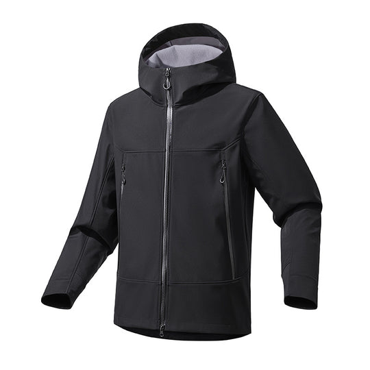 Damen Atmungsaktive Softshell‑Kapuzenjacke mit wasserabweisender Membran und Zwei‑Wege‑Reißverschluss Shop Nory