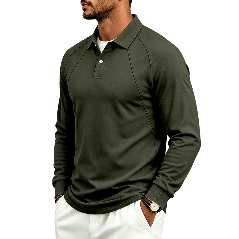 Herren Langarm-Poloshirt mit Raglannähten, Performance-Finish und sportlichem Kragen Shop Nory