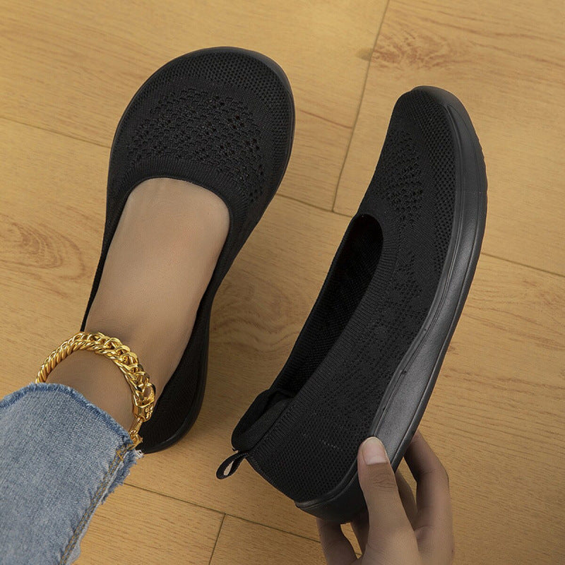 Damen Atmungsaktive Strick-Slipper mit ergonomischem Memory-Fußbett Shop Nory