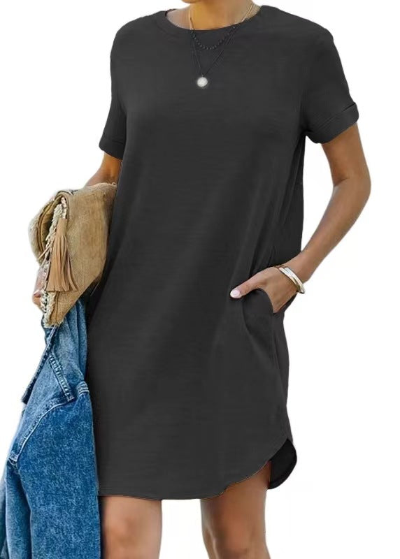 Damen Casual Kleid mit praktischen Taschen