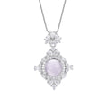 Damen elegante Halskette mit funkelndem Anhänger und hochwertigem Edelstein Shop Nory