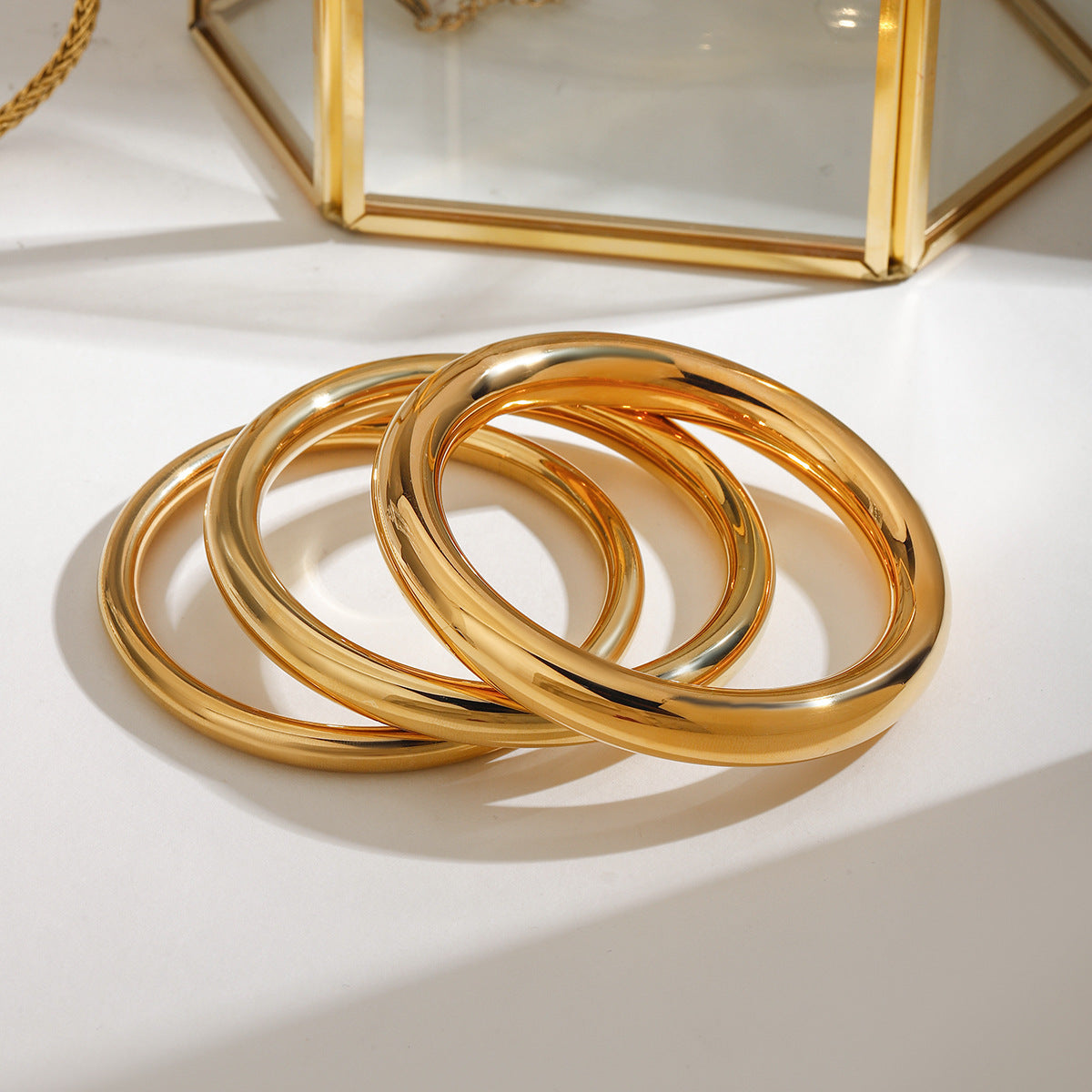 Damen eleganter Edelstahlring mit hypoallergener und wasserdichter Beschichtung Shop Nory