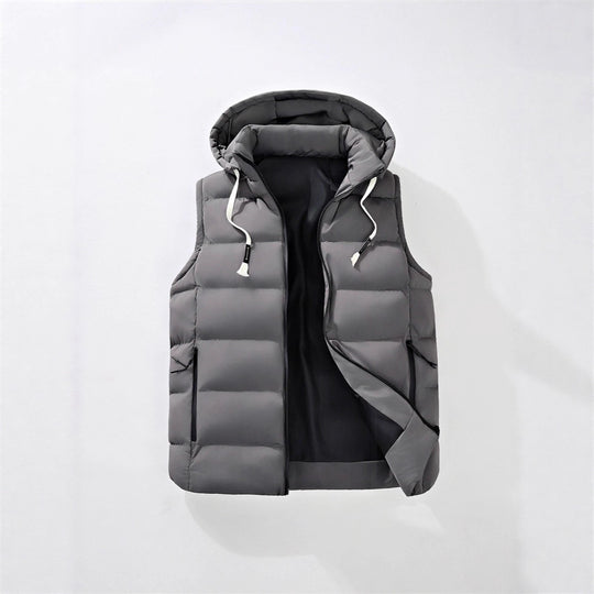 Herren Steppweste mit Kapuze, windabweisender Mikrofaserschale und leichter Thermoisolierung Shop Nory
