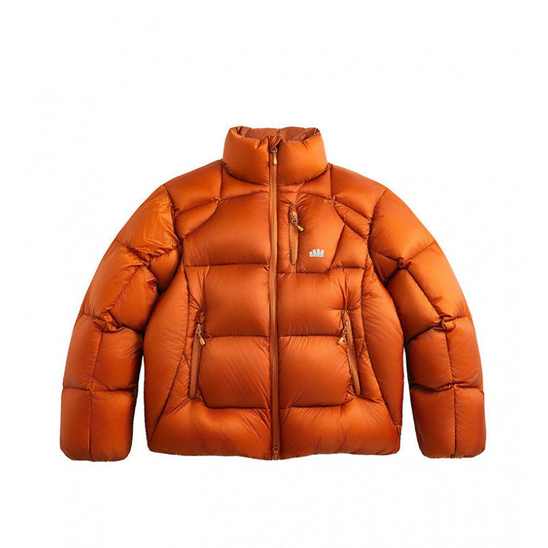 Unisex Kurz geschnittene gesteppte Daunenoptik-Jacke mit Stehkragen und Reißverschlusstaschen Shop Nory