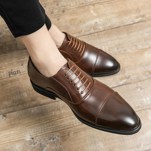 Herren elegante Oxford-Halbschuhe mit Cap-Toe, gepolstertem Komfortfußbett und rutschfester PR-Laufsohle Shop Nory