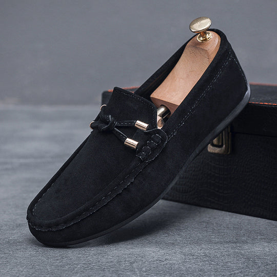 Herren Elegante Mokassins aus weichem Veloursleder