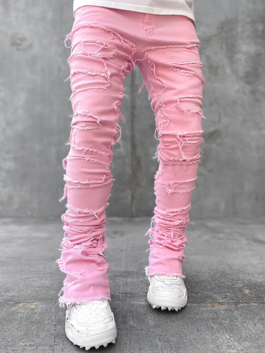 Herren modische Zerrissene Skinny Jeans im lässigen Street-Style