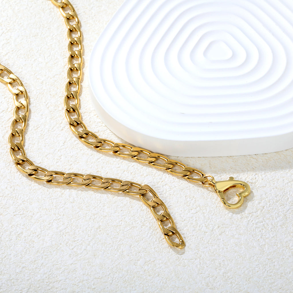 Damen Halskette mit hochwertigem Gliederdesign und Karabinerverschluss Shop Nory