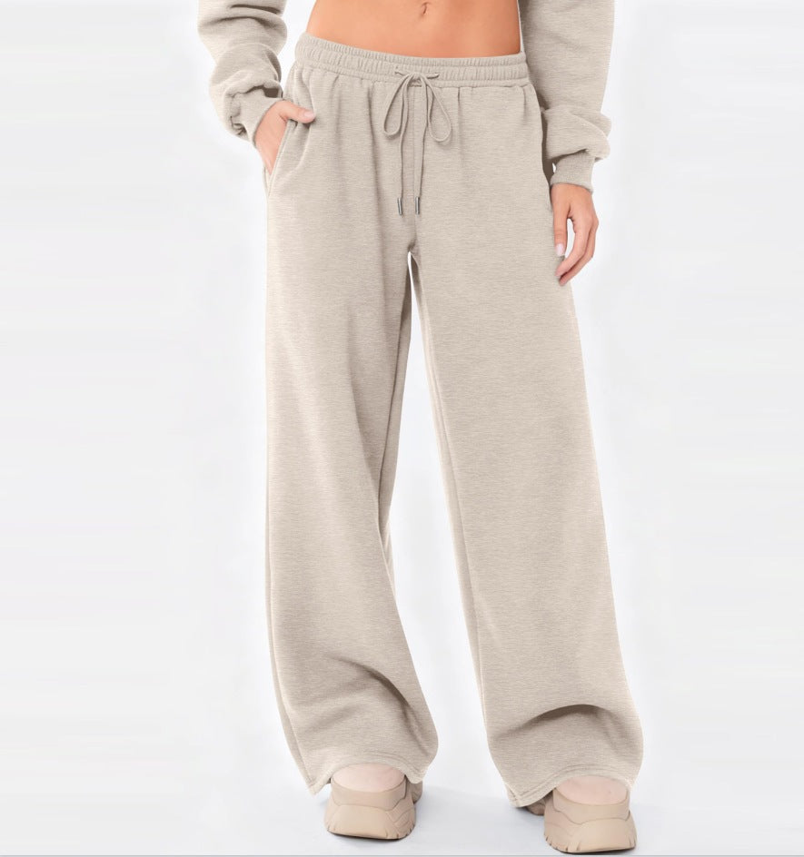 Damen nan weite Loungehose mit hohem Komfortbund, elastischem Tunnelzug und seitlichen Eingrifftaschen Shop Nory