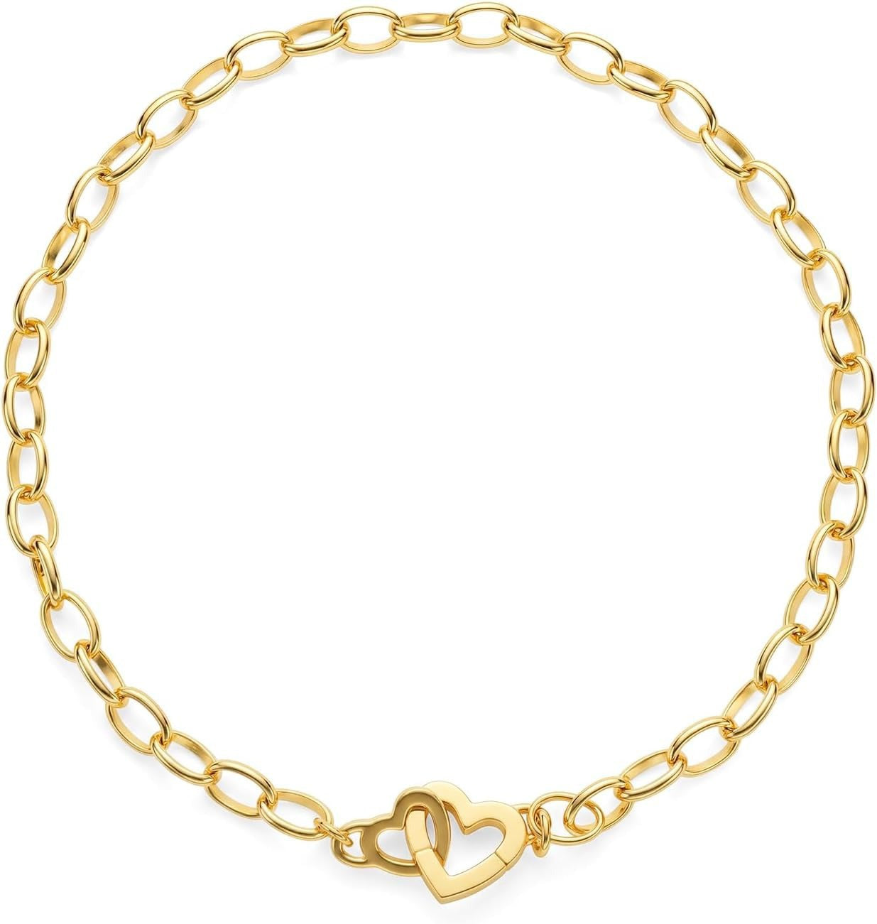 Damen Fußkettchen mit herzförmigen Akzenten und filigranem Kettendesign Shop Nory