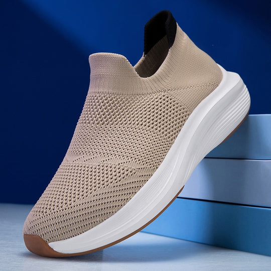 Unisex Atmungsaktiver Strick-Slip-On Sneaker mit Memory-Schaum-Zwischensohle Shop Nory