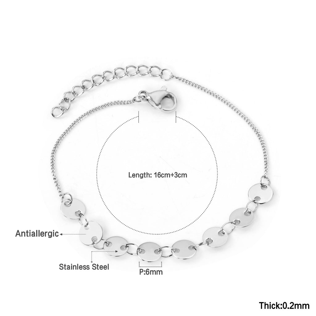 Damen Armband mit farbenfrohen Perlen und hochwertiger Edelstahl-Kette Shop Nory