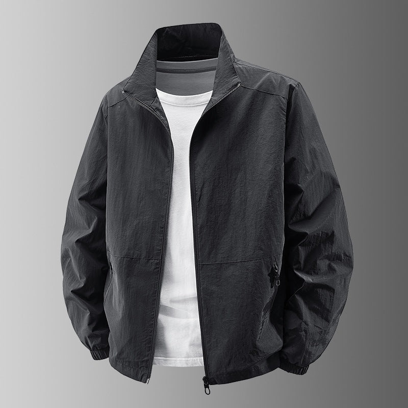 Herren Ultralight Technical Blousonjacke mit elastischen Bündchen, verdeckten Reißverschlusstaschen & atmungsaktivem Nylonmix Shop Nory