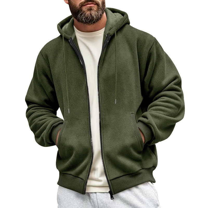 Herren Sportliche Kapuzenjacke mit atmungsaktivem Material und praktischem Reißverschluss