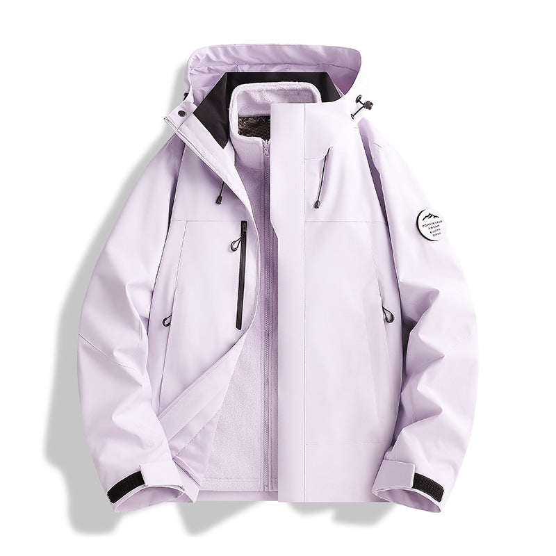 Herren Atmungsaktive, Wasserdichte Softshell-Jacke mit Fleecefutter und Kapuze Shop Nory