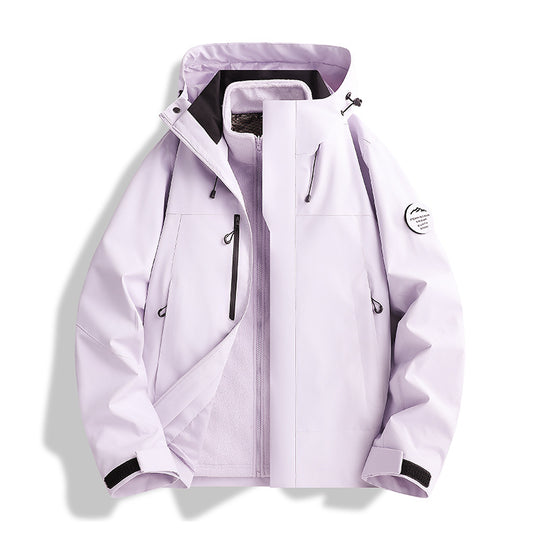 Herren Atmungsaktive, Wasserdichte Softshell-Jacke mit Fleecefutter und Kapuze Shop Nory