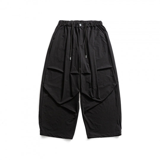 Herren Weite Cropped‑Haremhose mit Faltenoptik, elastischem Bund und Kordelzug Shop Nory