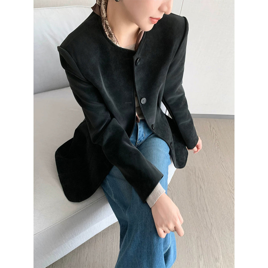 Damen Modischer Blazer mit strukturiertem Design Shop Nory